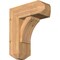 Ekena Millwork Thorton Craftsman Smooth Bracket w/ Offset Brace, Western Red Cedar, 7 1/2"W x 18"D x 22"H BKT0806X18X22THR04SWR - alternate 1